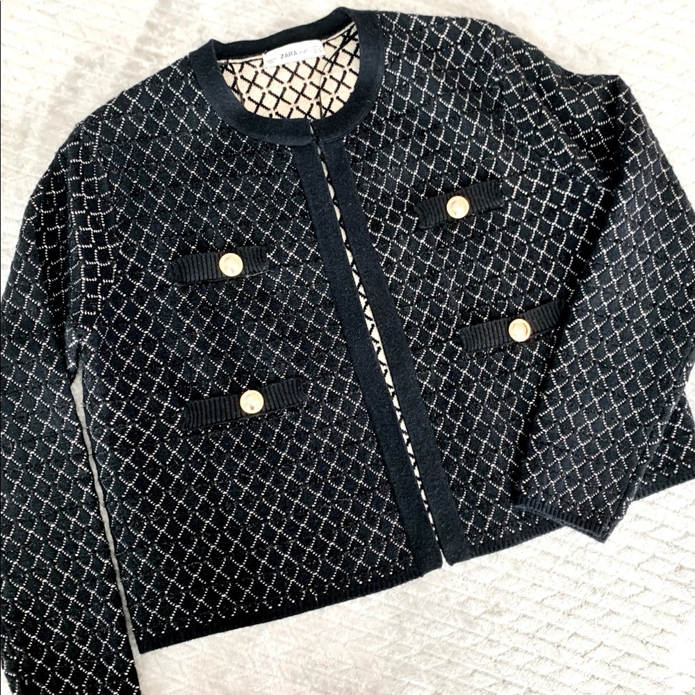 ZARA Cropped Cardigan